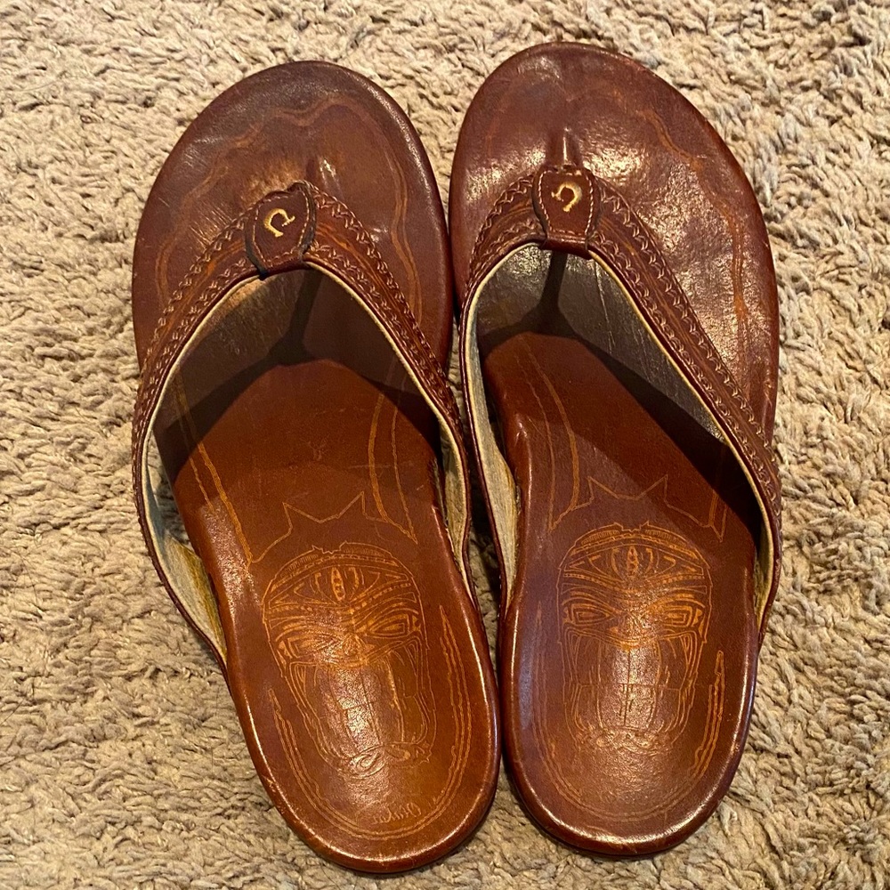 OlaKai Men’s Leather Beach Sandal